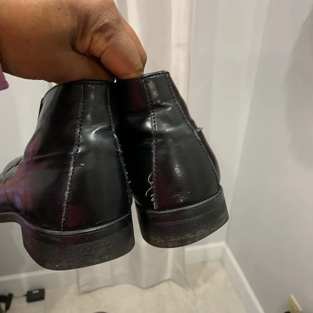 Calvin Klein Ellias black leather shoes size 10M - Picture 6 of 8